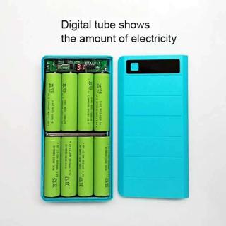 Free Welding Digital Mobile Power Bank DIY Kits 8X18650 Battery Box Ca_1
